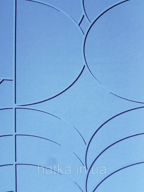 Обои флизелиновые Decoprint Elsir EL21054 геометрия 3д фигуры круги полосы бордовые белые фон светло сиреневый Киев - изображение 1