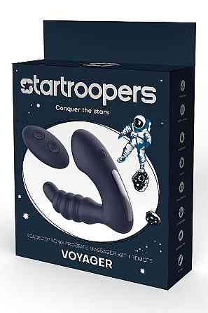 Массажер простаты с вибрацией и пультом управления Dream Toys Star Troopers Voyager, черный Sex Aura Киев