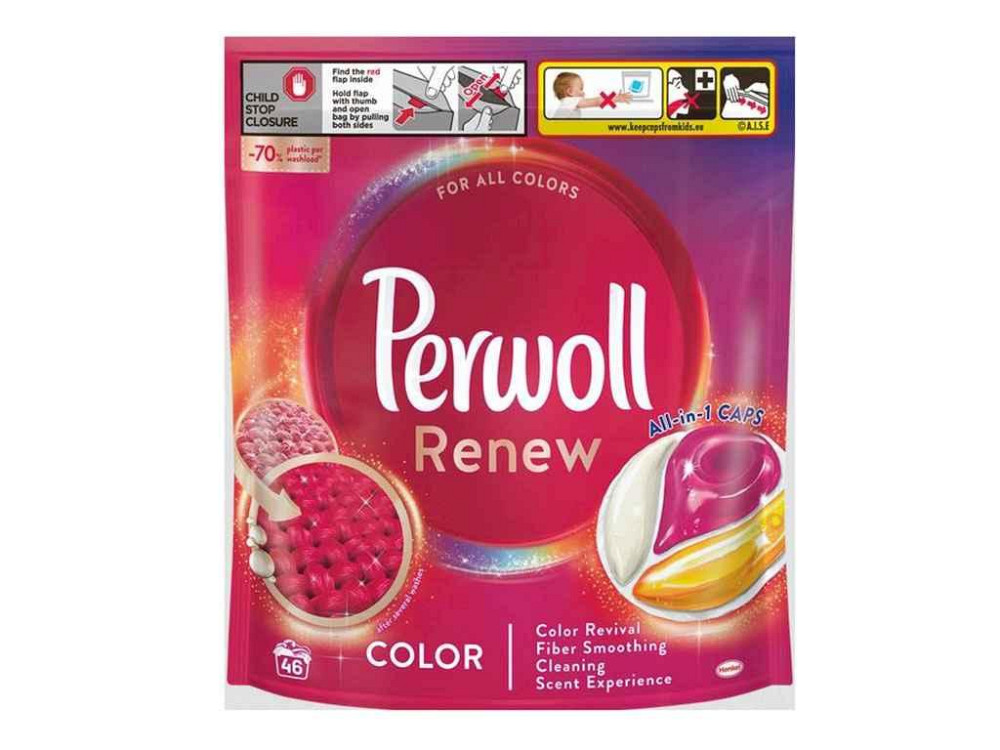 Капсулы для стирки 46шт Цветных вещей Renew ТМ Perwoll Киев - изображение 1
