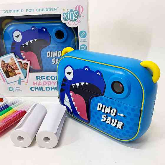 Фотоапарат іграшка дитяча, Дитячий цифровий фотоапарат з миттєвим друком фото Маленький EC-60 Івано-Франківськ