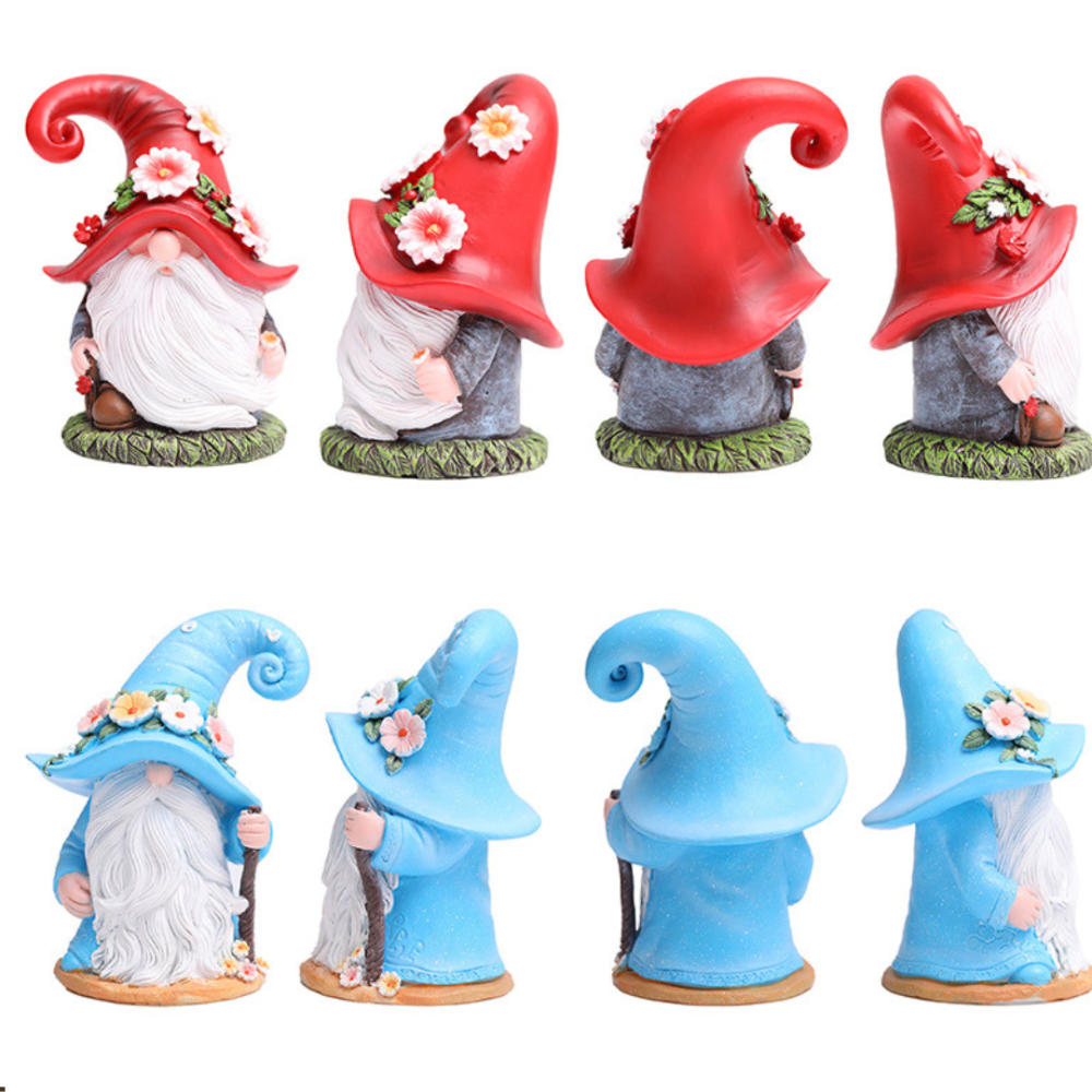 Садовая фигурка Гном 12,5 см. Полистоун Одесса - изображение 3