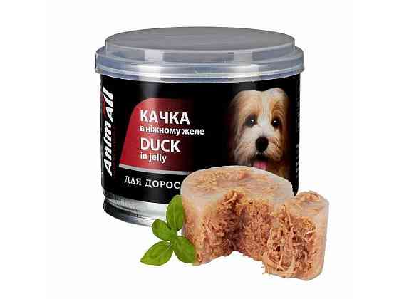 Корм для собак Консерва 195г Вологий качка в ніжному желе ТМ ANIMALL Київ