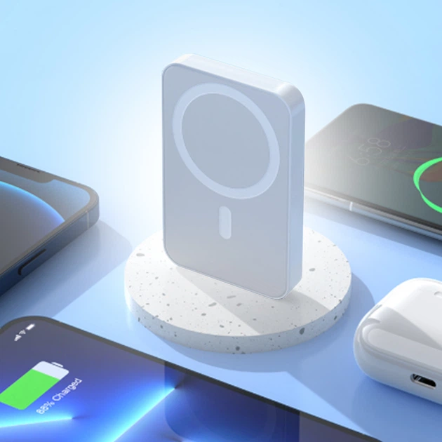 Повербанк MagSafe mini 5000 мАч 20Вт Power Bank беспроводной USB Type-C Черный Киев - изображение 8