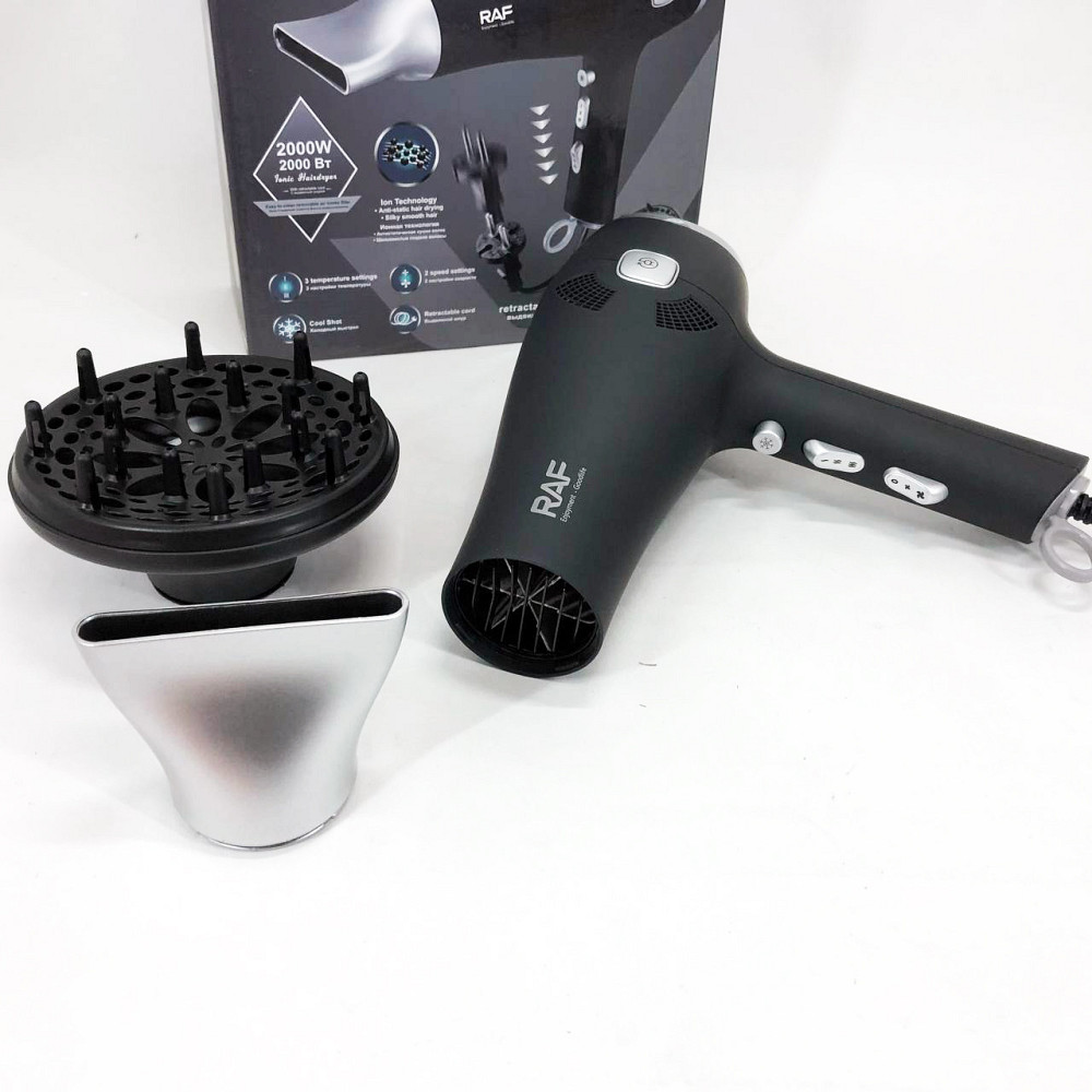 Фен для укладки волос салонный RAF, Хороший электрический фен, Фены для сушки волос TL-39 Львов - изображение 4