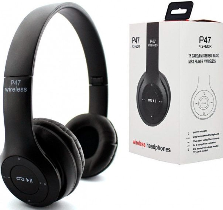 Бездротові навушники P47 Wireless — Bluetooth, MP3, мікрофон. Харків - фото 3