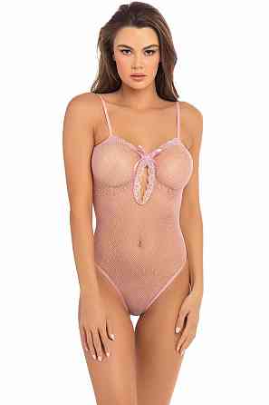Боди в сетку UNDONE SEE THROUGH BODYSUIT PINK, OS Sex Aura Киев
