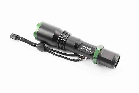 Ліхтар передній 1 діод 2800 lumen алюмінієвий, Li-ion 3.7V 3800mAh з зарядкою, вологозахисний, чорний BL-1820 Київ