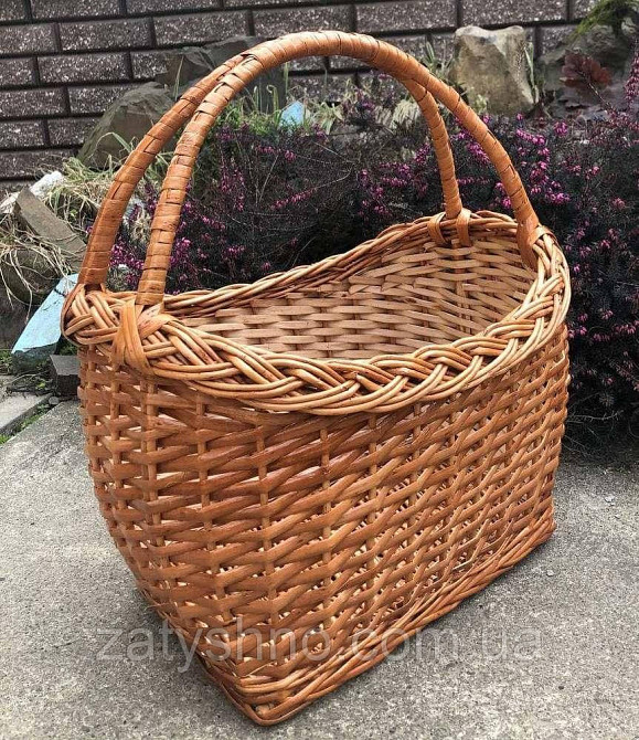 Пасхальний кошик із лози високий місткий Київ - фото 6