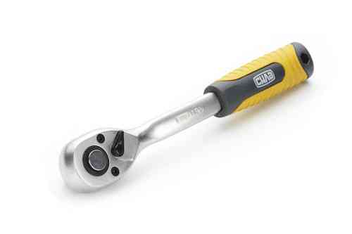 Ключ-тріщотка CrV 1/2 з вигнутою ручкою 72 зубці Профі СИЛА Харків