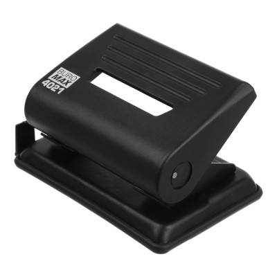 Діркопробивач Buromax пластиковий, до 12 аркушів, 120 х 80 х 65 мм, чорний (BM.4021-01) Вінниця - фото 1
