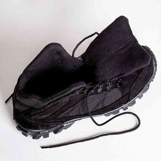 Ботинки Тактические Зимние, Тактическая обувь на флисе Гром Черные Харьков