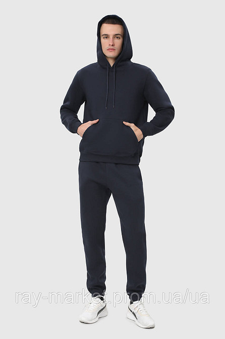 Костюм худі та штани Ray Basic чоловічий утеплений темно-синій (U0801M-Navy Blue) XL Київ - фото 2