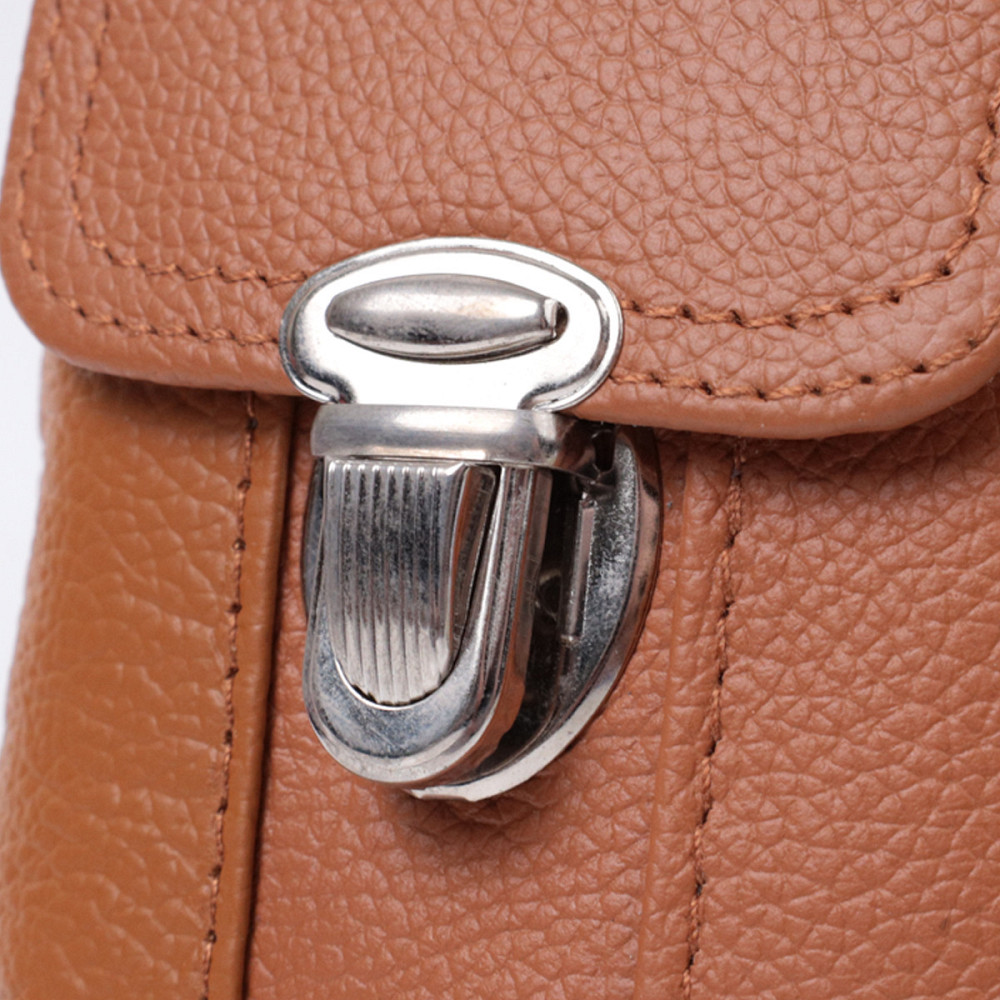 Чоловіча сумка на пояс на два відділення з натуральної шкіри Vintage 22737 Рудий Київ - фото 5