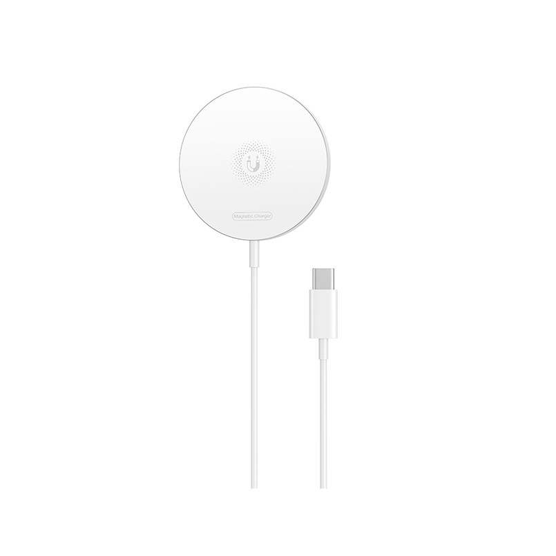 Бездротовий зарядний пристрій XO CX022 Magnetic Wireless Charger Type-C білий Львів - фото 1
