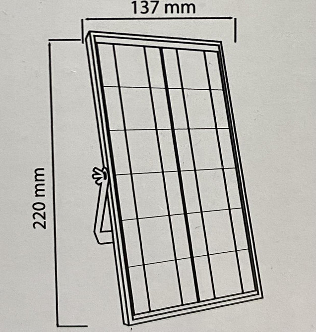Прожектор світлодіодний на сонячній батареї з пультом 25W 6400K TIGER Київ - фото 2