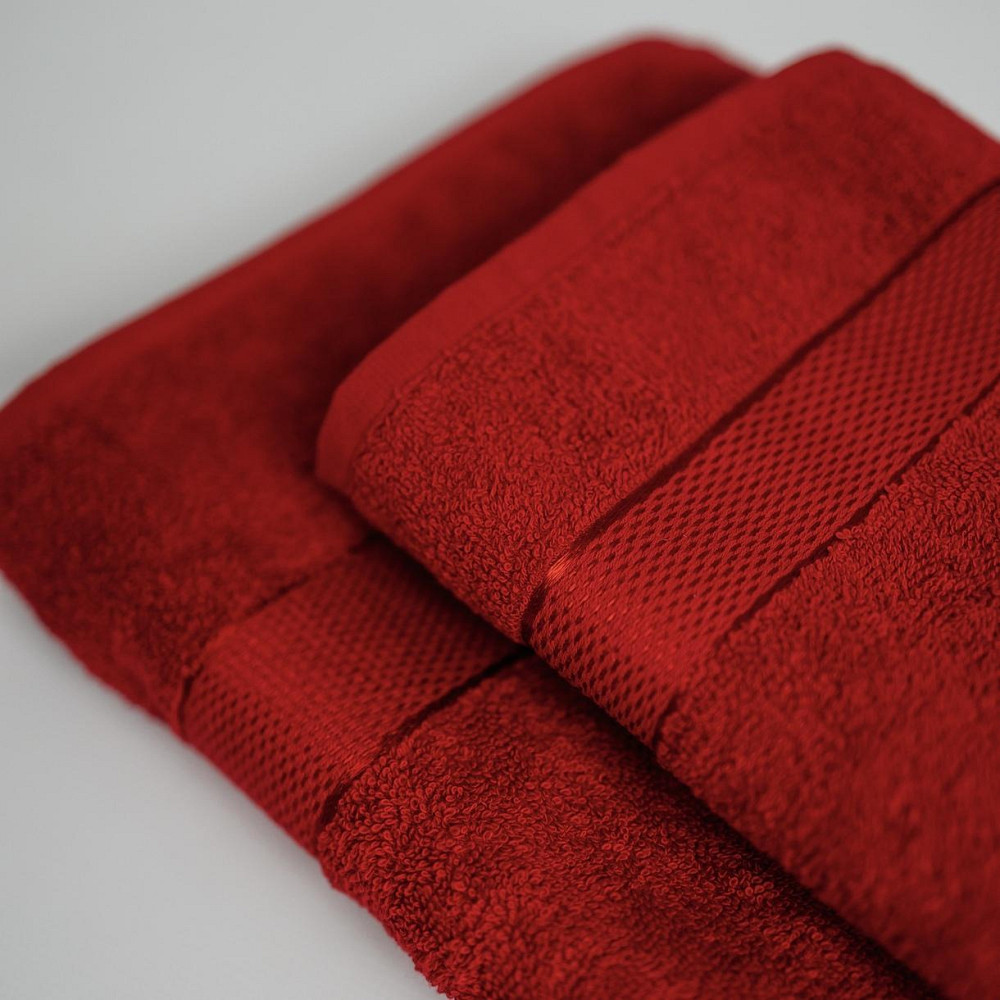 Набір Махрових рушників , Махра,Червоний, 50/90 та 70/140 Київ - фото 3