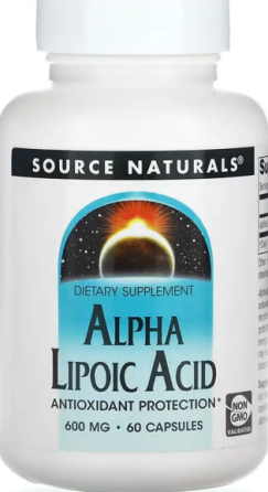 Альфа-ліпоєва кислота Source Naturals Alpha Lipoic Acid 600мг 60 капс Київ