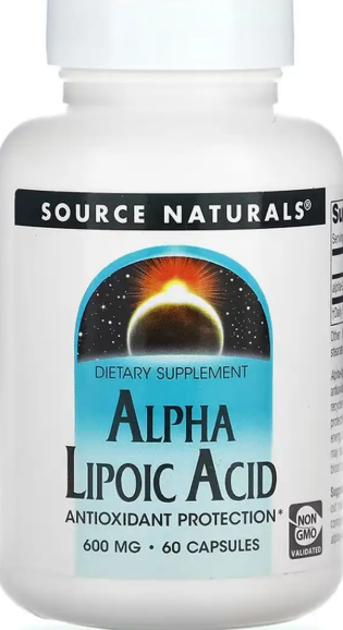 Альфа-ліпоєва кислота Source Naturals Alpha Lipoic Acid 600мг 60 капс Київ - фото 1