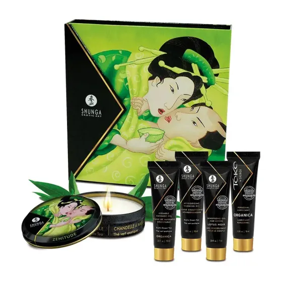 Подарунковий набір Shunga GEISHAS SECRETS ORGANICA – Exotic Green Tea: для шикарної ночі вдвох Львів