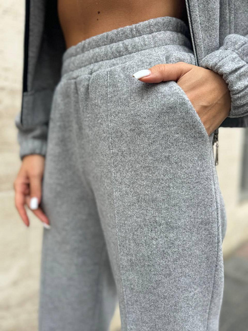 Жіночий базовий теплий костюм: кофта та штани Ангора Меланж, 42/44 Одеса - фото 3