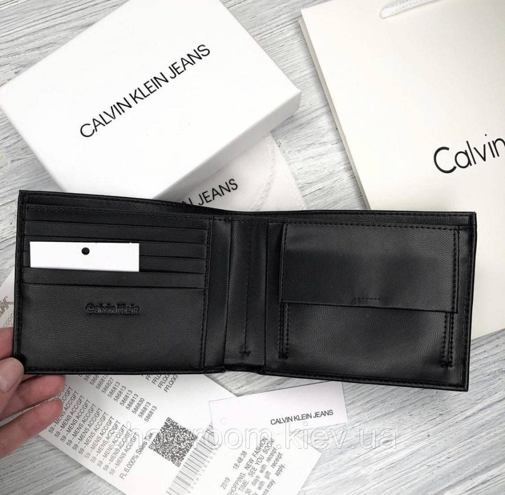 Мужское брендовое портмоне (1341) с монетницей Киев - изображение 6