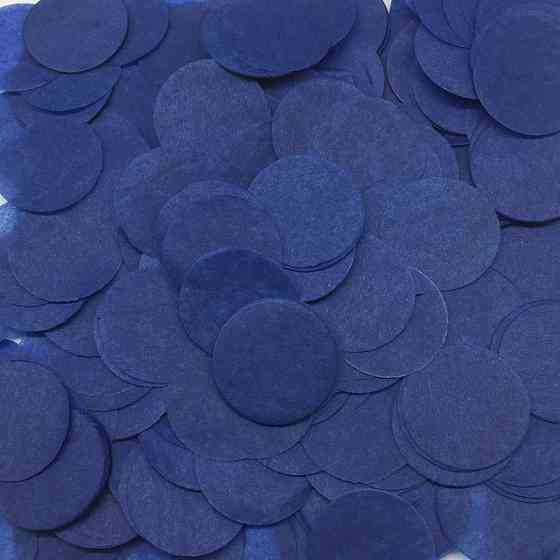 Конфетти кружки из бумаги 10 г 25 мм синий Киев