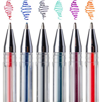 Ручка гелева Yes Classic набір 6 шт (420371) Вінниця - фото 3