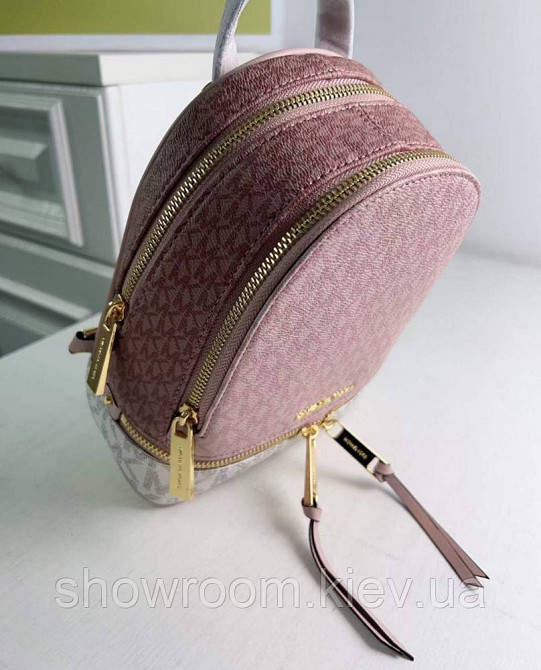 Женский рюкзак Michael Kors Rhea Zip mini Rose Lux Киев - изображение 4