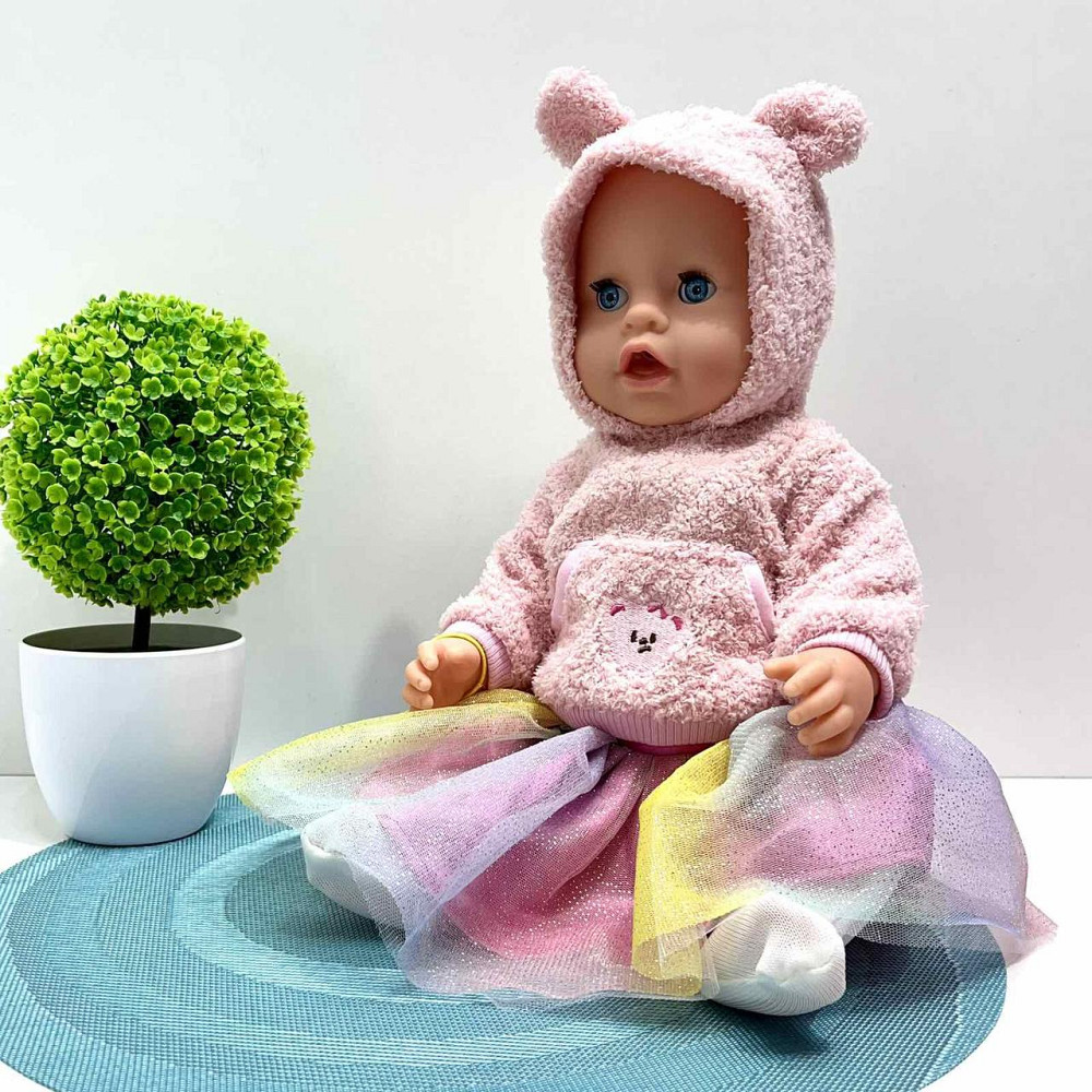 Пупс функціональний Чудо Малюк п'є-писає в комплекті горщик пляшка соска підгузник 43 см з аксесуарами (BL242F-DM-UA) Чернигов - изображение 2