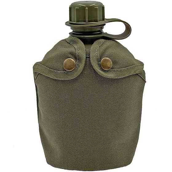 Фляга армійська 1л в чохлі Molle Олива  (фляга тактична польова індивідуальна) Киев