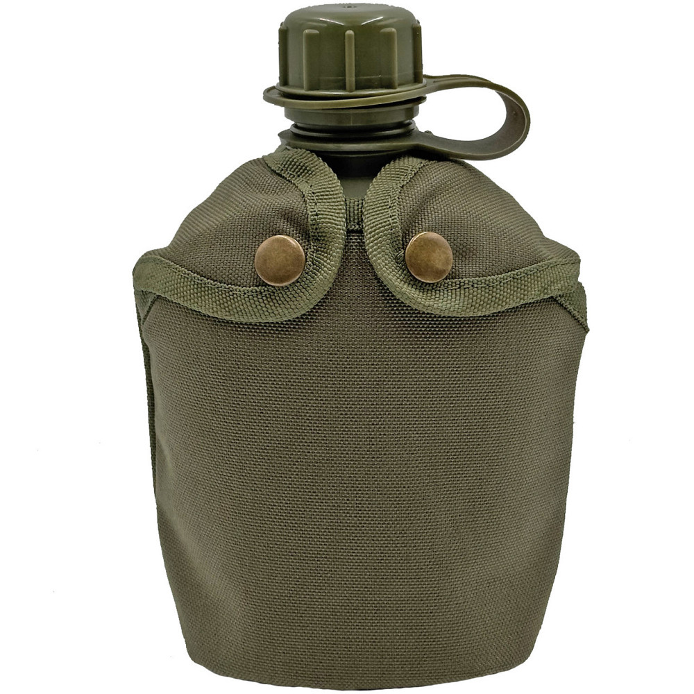 Фляга армійська 1л в чохлі Molle Олива  (фляга тактична польова індивідуальна) Киев - изображение 1