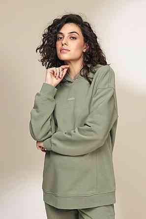 Комфортне худі (світшот) для вагітних та годуючих мам із щільного трикотажу Mira M Юла Мама Оливковий SW-33.011 Кривий Ріг