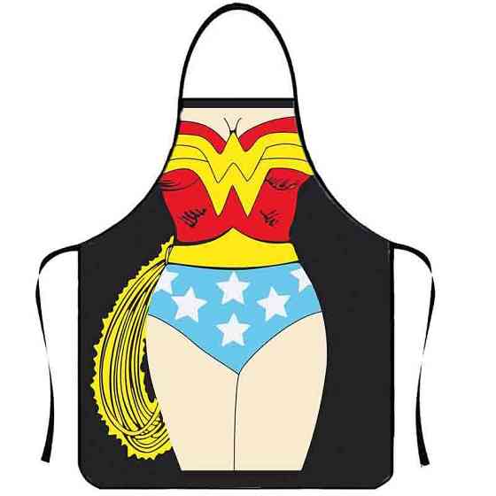 Фартух з приколом Чудо жінка з хвостом 75 на 60 см різнобарвний Київ