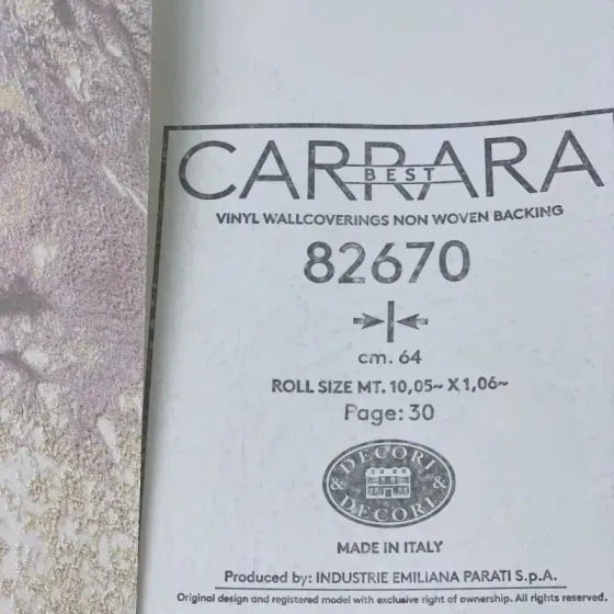 Шпалери Emiliana Parati Carrara Best 82670 Київ