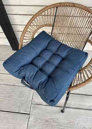 Подушка для стільців (50x50х8 см) Decorator Sawana колір темно-синій 84-148 Київ