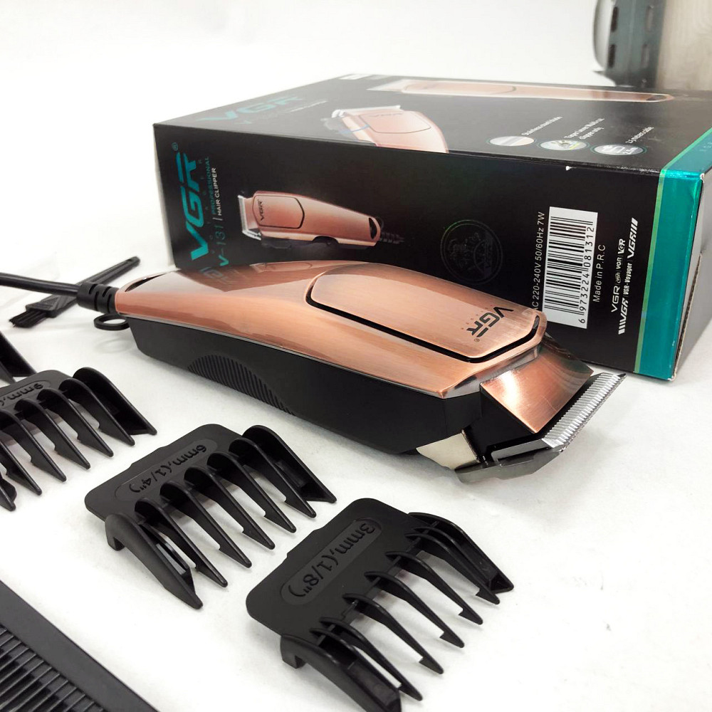 Профессиональная электрическая машинка для стрижки VGR V-131, Мужской триммер для окантовки XN-91 Львов - изображение 10