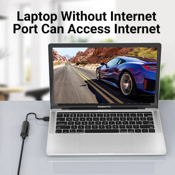 Перехідник USB 3.0 --> Ethernet RJ45 1000Mb чорний Vention (CEHBB) Киев - изображение 6