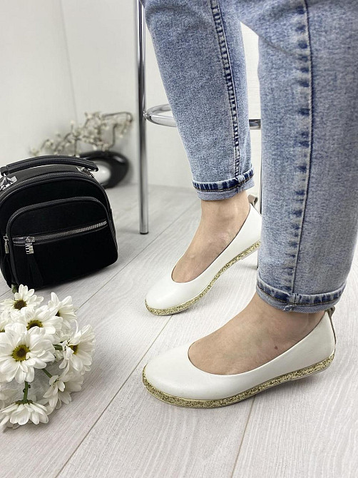 Ditas Балетки жіночі DITAS AST білі (весна-осінь, шкіра натуральна) (3347) лише 37р. Коломия - фото 6