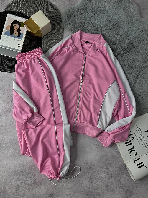 Женский стильный повседневный костюм двойка двунить Одесса - изображение 1