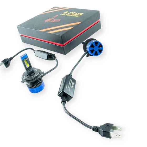 Автолампа H4 12V 8 PLUS 6500K 80W 14000L радиатор и обманка Optimal-L LED Мукачево