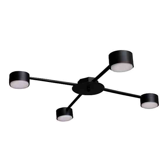 Люстра потолочная MSK Electric Copter на четыре круглых плафона под лампы GX53 черная NL 8040-4 BK Одесса