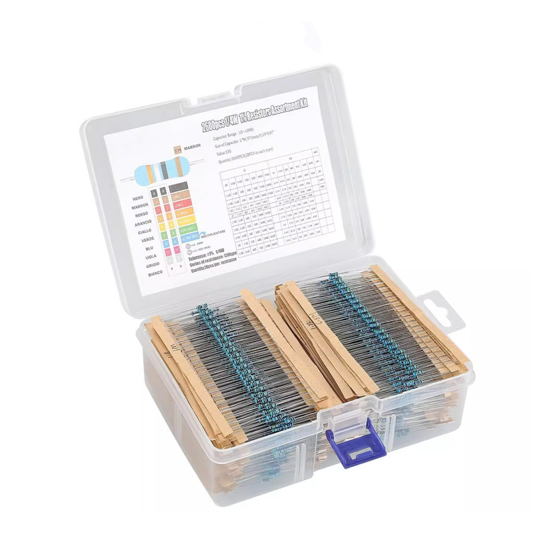 Набор резисторов 2600 шт, 1 Ом–3 МОм, 1% точность Киев - изображение 3