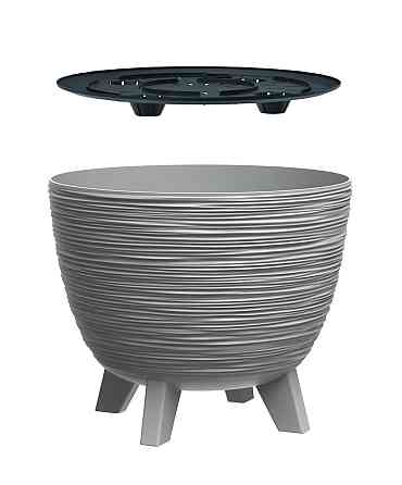 Горщик для рослин Prosperplast Furu на ніжках - сірий, 5 л Київ