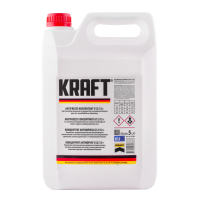Антифриз KRAFT G12/G12+ (красный) 5л (KF104) Винница - изображение 1