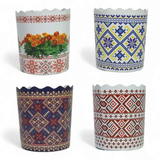 Форма для пасок d130*h85 Вишиванка 50 шт(22001126) Харків