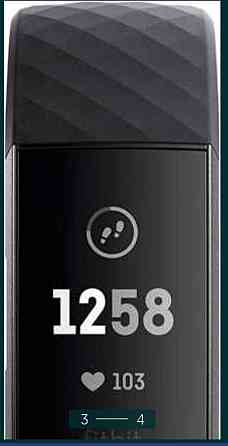 Фитнес - браслет: FitBit Charge 3 Black/ Graphite FB409GMBK. Киев