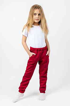 Детские теплые штаны, красные топ Крохатушка одяг 152 Киев