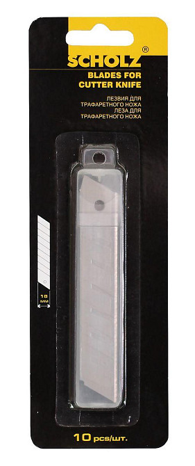 Лезо для канцелярського ножа 18 мм "Scholz" (за 10 шт.), 4508SCH, шт Київ - фото 1