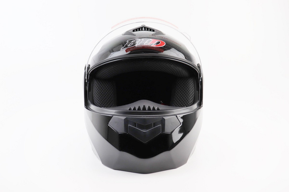 Шолом модуляр, закритий з відкидним підборіддям+відкидні окуляри BLD-159 S (55-56см), ЧОРНИЙ глянець Київ - фото 7