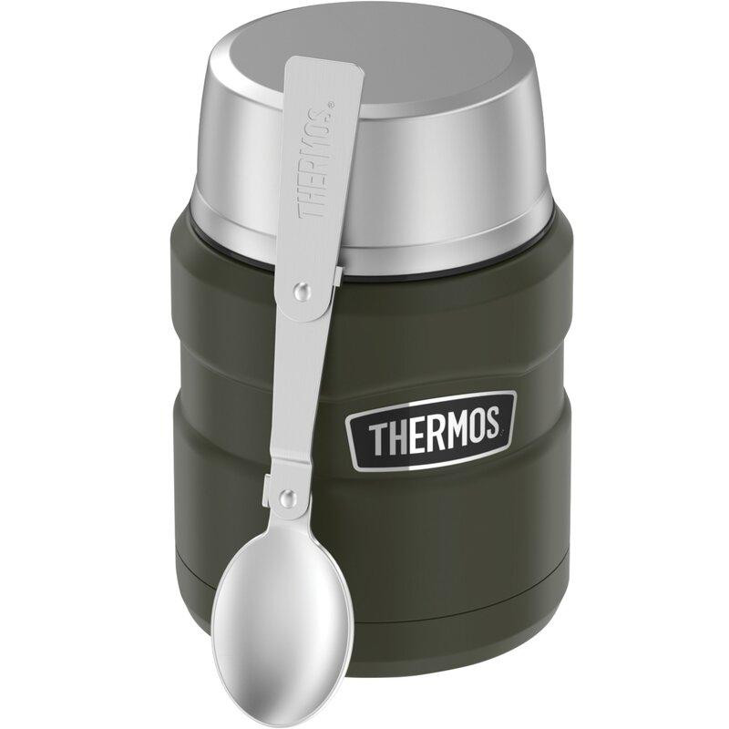 Термос для Їжі з ложкою 0.47 літра Thermos "Stainless King Food Flask" (173029) Нержавіюча сталь Нововолинськ - фото 3